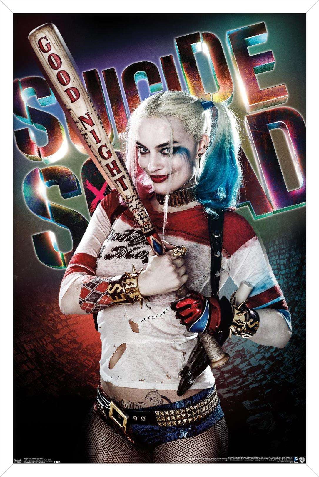 DC Comics Movie - Suicide Squad - Good Night Wall Poster, 14.725" x 22.375", Framed