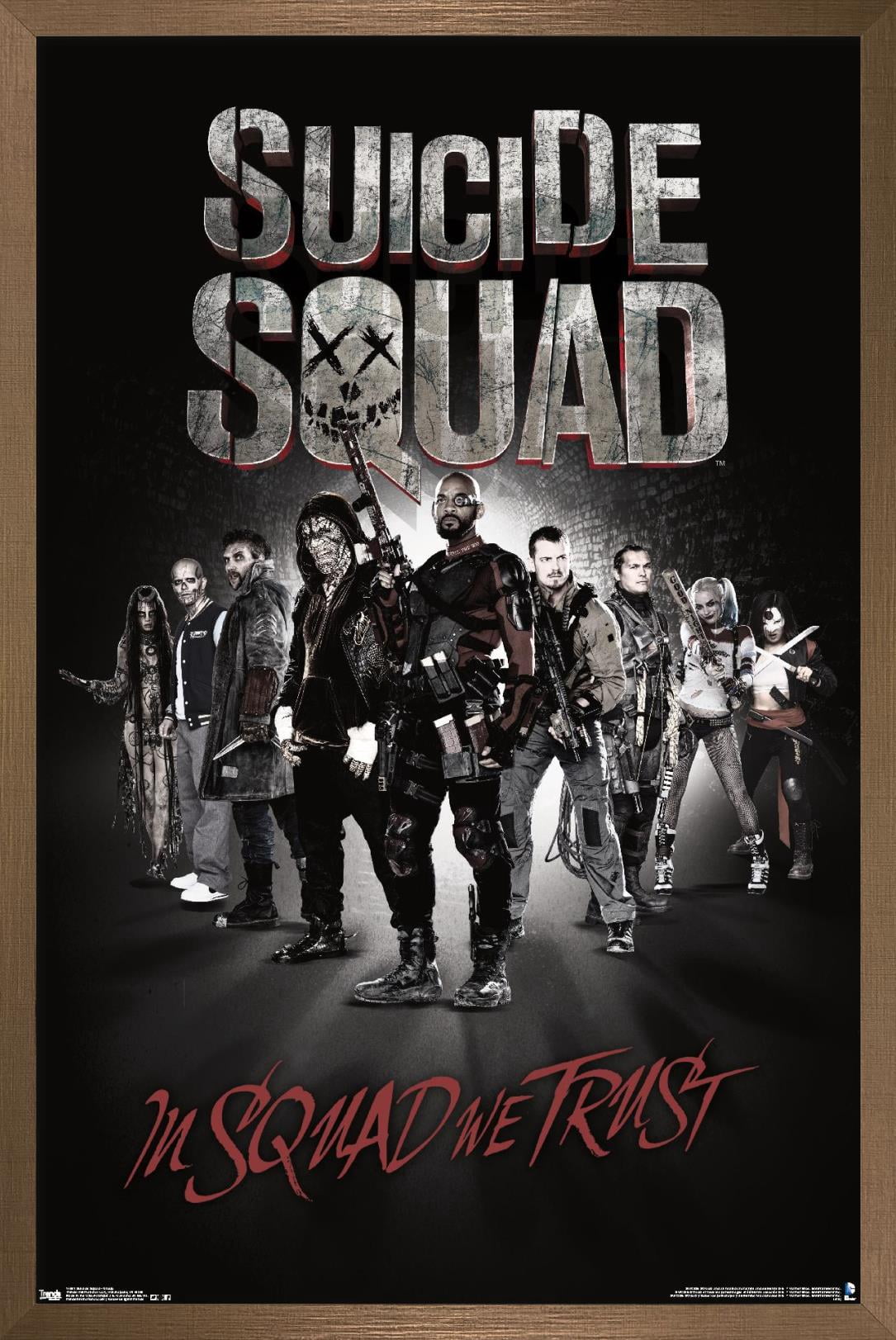 DC Comics Movie - Suicide Squad - Group Wall Poster, 22.375" x 34", Framed