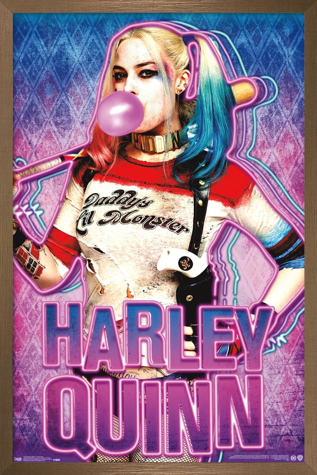 DC Comics Movie - Suicide Squad - Harley Gum Wall Poster, 22.375" x 34", Framed