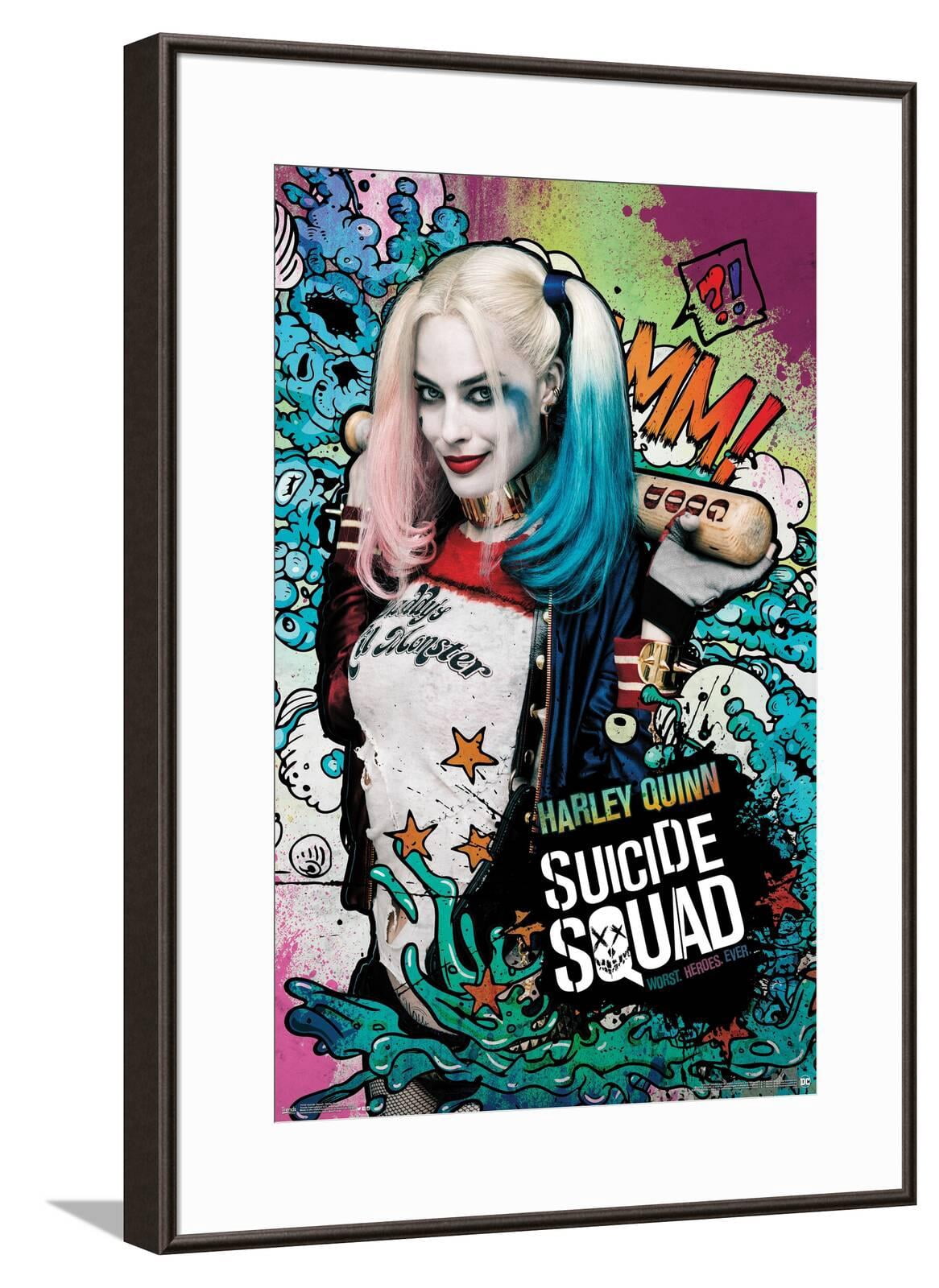 DC Comics Movie Suicide Squad - Harley Stars Canvas Wall Poster, 14.725 ...
