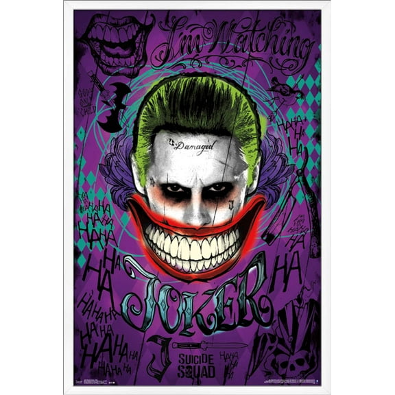 DC Comics Movie - Suicide Squad - Joker Wall Poster, 22.375" x 34", Framed