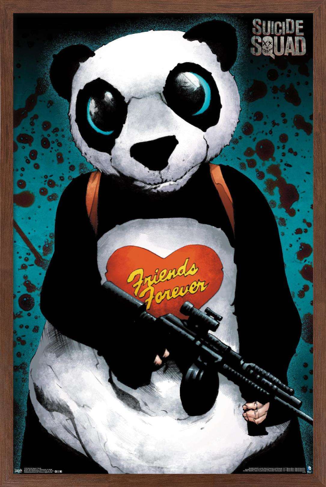 DC Comics Movie - Suicide Squad - Panda Wall Poster, 14.725" x 22.375", Framed