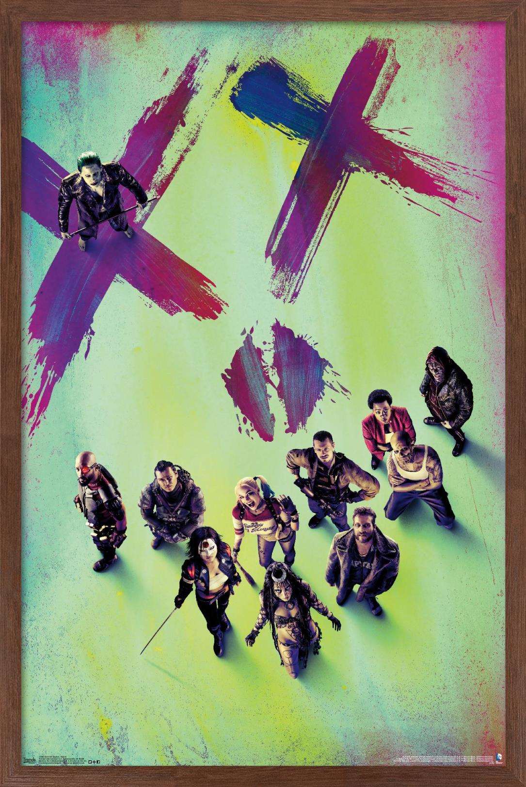 DC Comics Movie - Suicide Squad - Teaser Wall Poster, 14.725" x 22.375", Framed