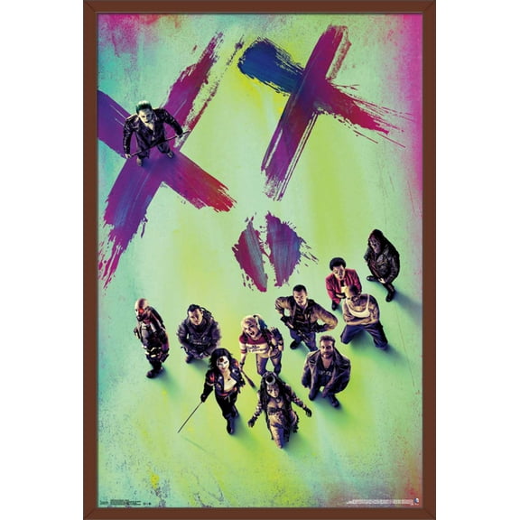 DC Comics Movie - Suicide Squad - Teaser Wall Poster, 22.375" x 34", Framed