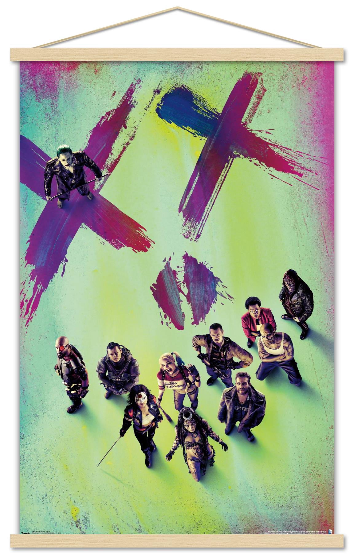 DC Comics Movie - Suicide Squad - Teaser Wall Poster with Wooden Magnetic Frame, 22.375" x 34"