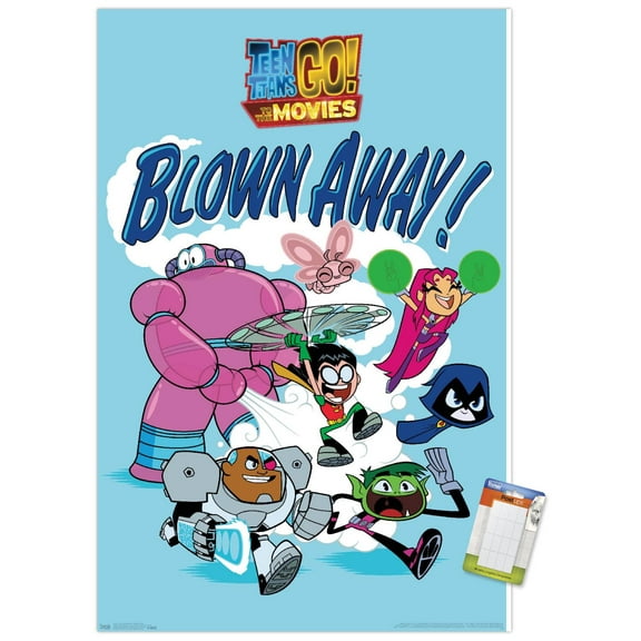 DC Comics Movie - Teen Titans Go! To The Movies - Blown Away Wall Poster, 14.725" x 22.375"