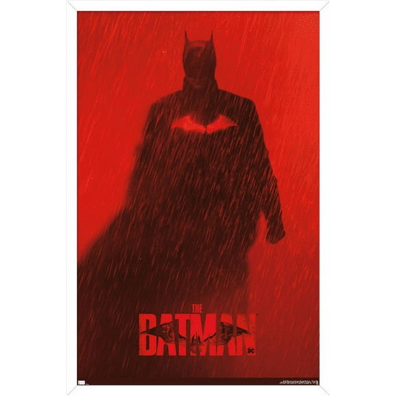 DC Comics Movie The Batman - Batman Teaser One Sheet Wall Poster, 22.375" x 34", Framed