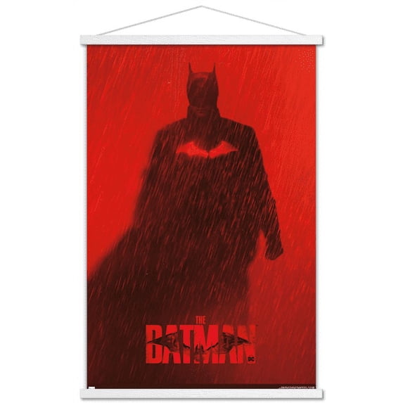 DC Comics Movie The Batman - Batman Teaser One Sheet Wall Poster with Magnetic Frame, 22.375" x 34"