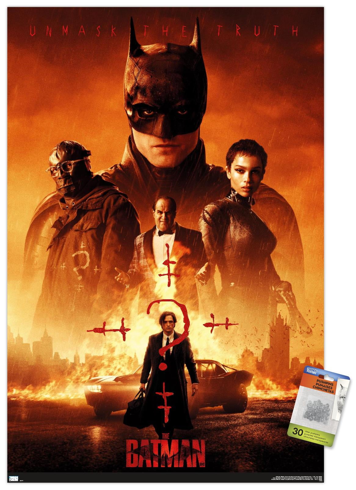 DC The Batman FilmCells Mini Montage – 11”x13” Framed With 10 Real 35mm Film Clips, Limited Edition Of 2500
