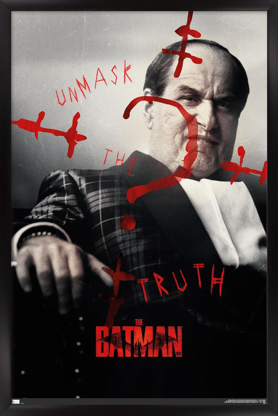 DC Comics Movie The Batman - Oswald Cobblepot A.K.A. Penguin One Sheet Wall Poster, 14.725" x 22.375" Framed