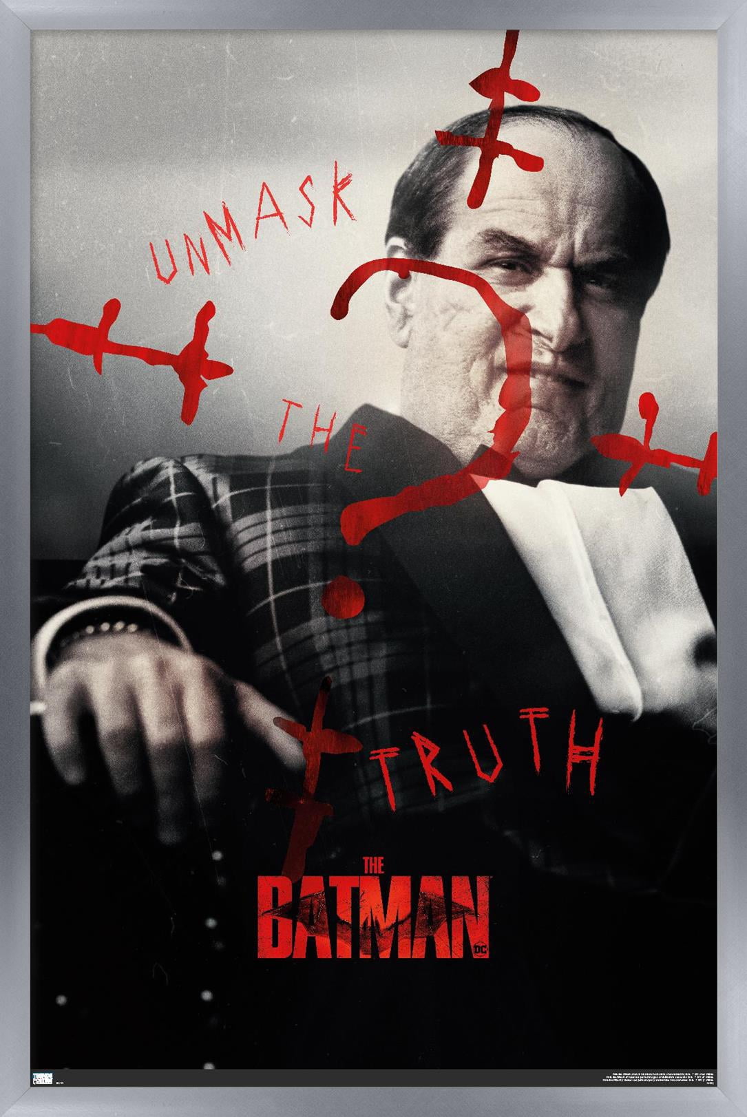 DC Comics Movie The Batman - Oswald Cobblepot A.K.A. Penguin One Sheet Wall Poster, 22.375" x 34" Framed