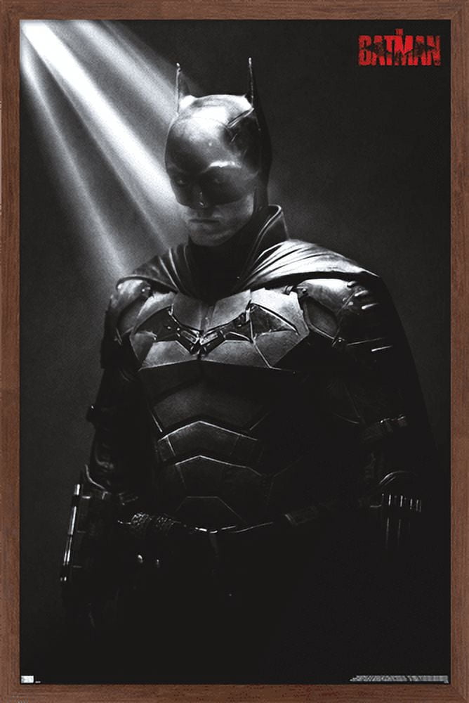 DC Comics Movie The Batman - The Batman Wall Poster, 14.725" x 22.375", Framed