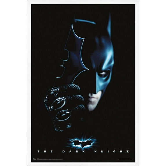 DC Comics Movie - The Dark Knight - Batman with Batarang Wall Poster, 22.375" x 34", Framed