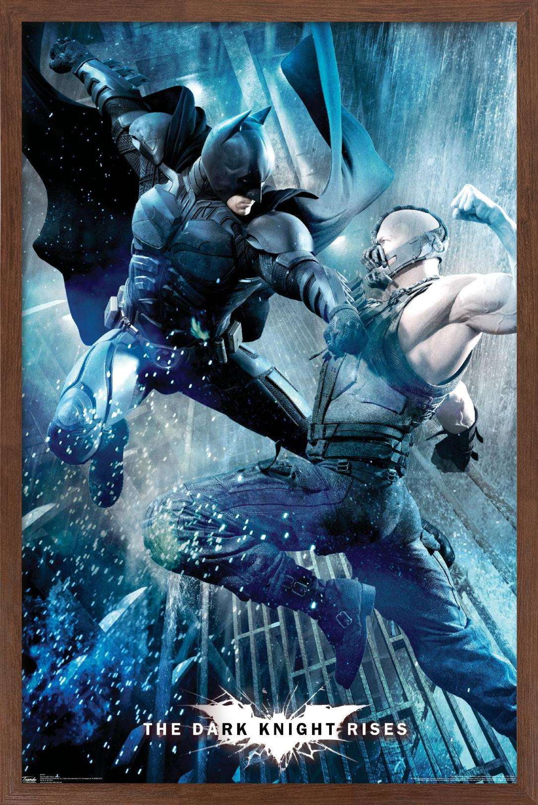 DC Comics Movie - The Dark Knight Rises - Battle Wall Poster, 14.725" x 22.375", Framed