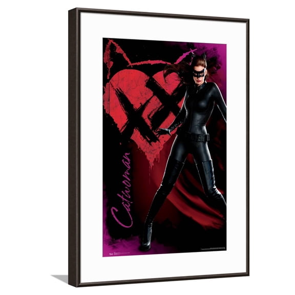 DC Comics Movie The Dark Knight Rises - Catwoman Canvas Wall Poster, 14.725" x 22.375"