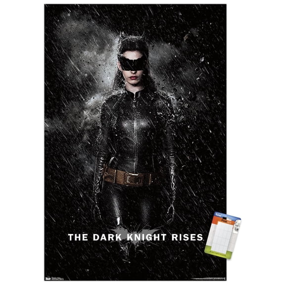 DC Comics Movie - The Dark Knight Rises - Catwoman Rain Wall Poster, 14.725" x 22.375"