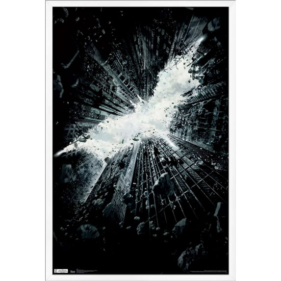 DC Comics Movie - The Dark Knight Rises - Teaser One Sheet Wall Poster, 22.375" x 34", Framed