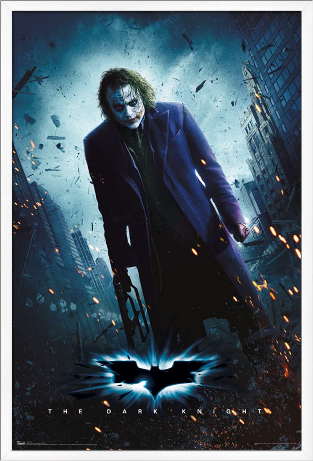 THE DARK KNIGHT ジョーカー シルクスクリーン ポスター DC-Comics-Movie-The-Dark-