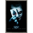 thumbnail image 1 of DC Comics Movie - The Dark Knight - The Joker with Batman Playing Card Wall Poster, 14.725" x 22.375", Framed, 1 of 6