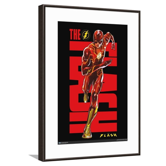 DC Comics Movie The Flash - Barry Allen Canvas Wall Poster, 14.725" x 22.375"