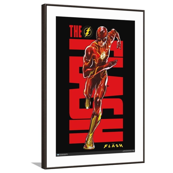 DC Comics Movie The Flash - Barry Allen Canvas Wall Poster, 22.375" x 34"