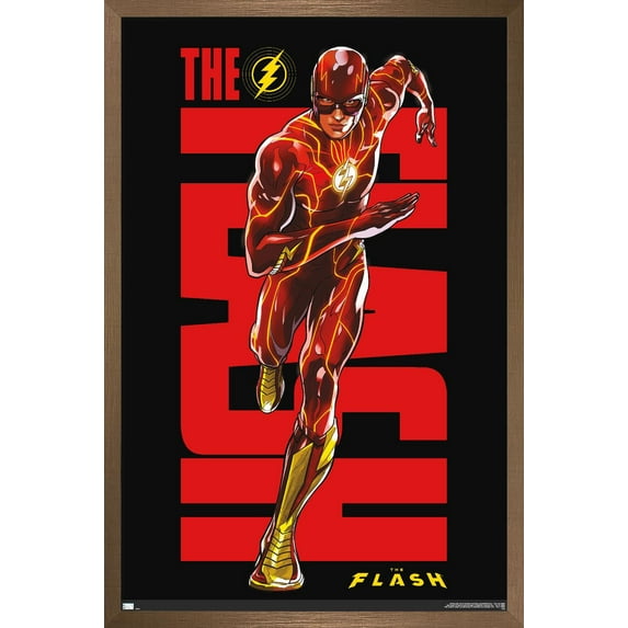 DC Comics Movie The Flash - Barry Allen Wall Poster, 22.375" x 34" Framed