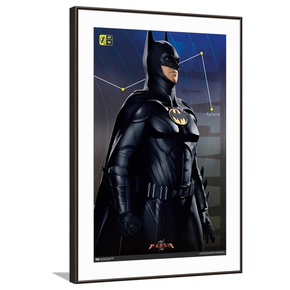 DC Comics Movie The Flash - Batman Triptych Canvas Wall Poster, 22.375" x 34"
