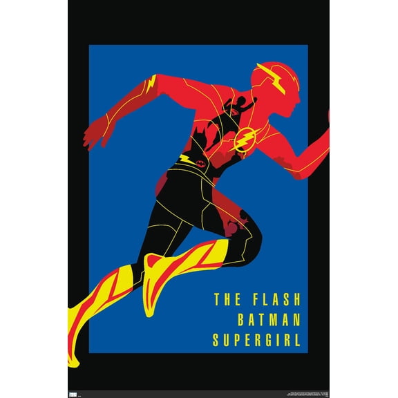 DC Comics Movie The Flash - Heroes Wall Poster, 14.725" x 22.375"