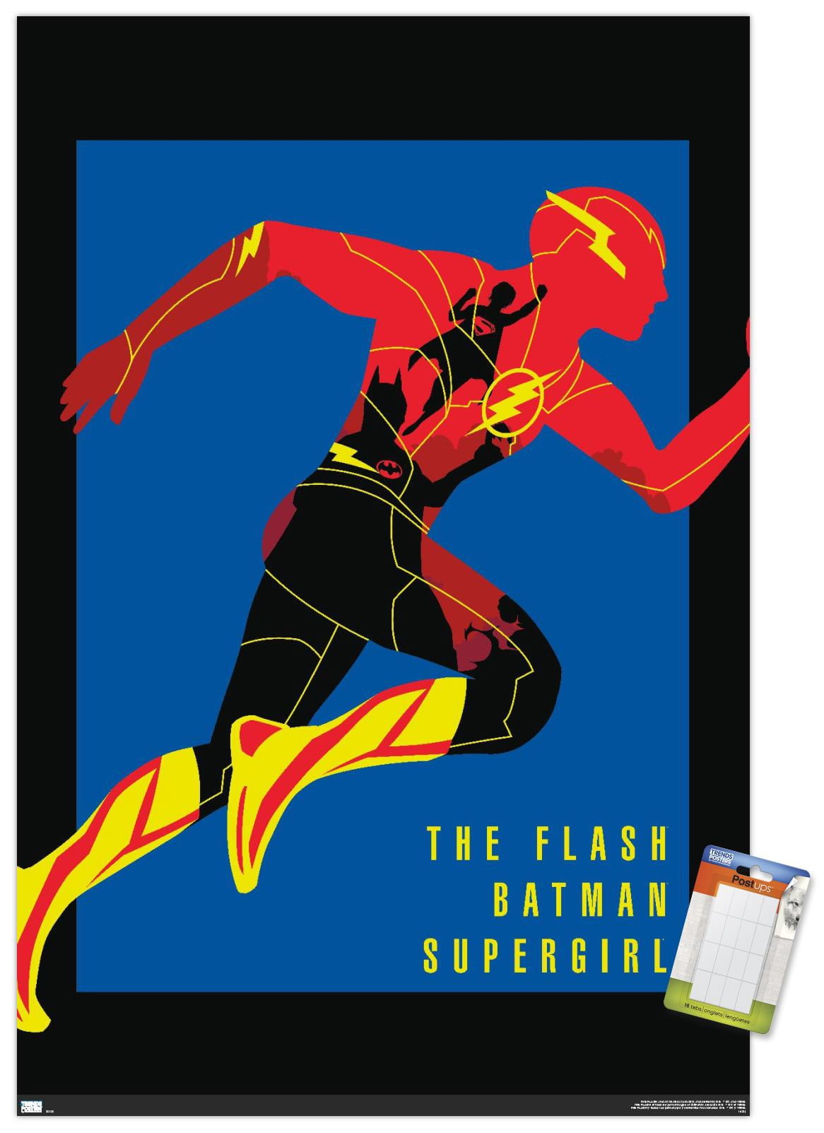 DC Comics Movie The Flash - Heroes Wall Poster, 14.725" x 22.375"