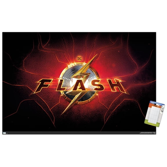 DC Comics Movie The Flash - Logo Wall Poster, 22.375" x 34"