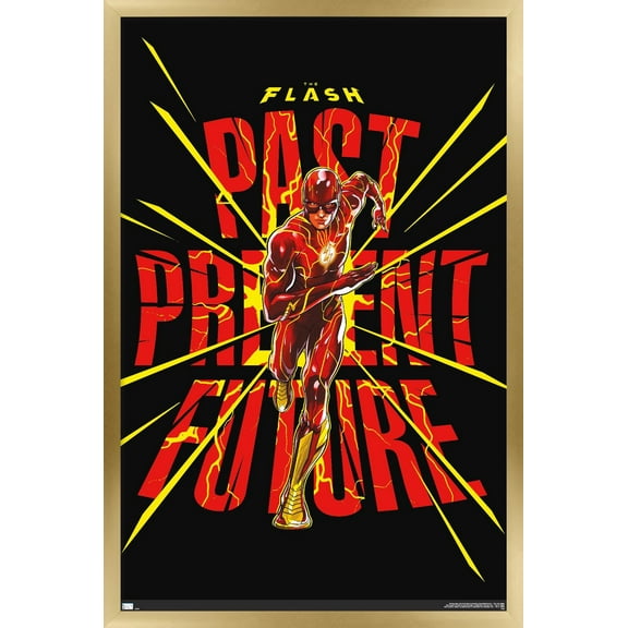 DC Comics Movie The Flash - Pointbreak Wall Poster, 22.375" x 34" Framed