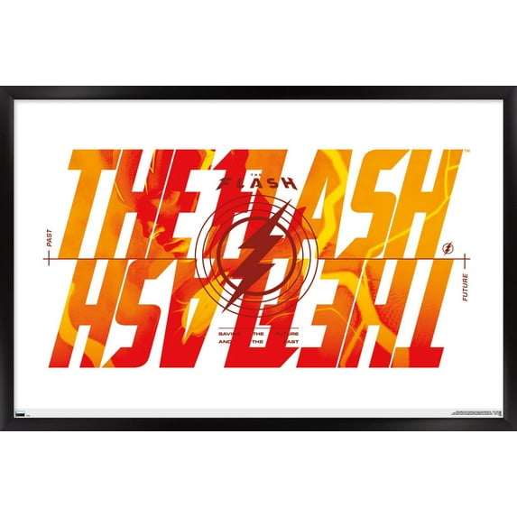 DC Comics Movie The Flash - Reverse Wall Poster, 14.725" x 22.375" Framed