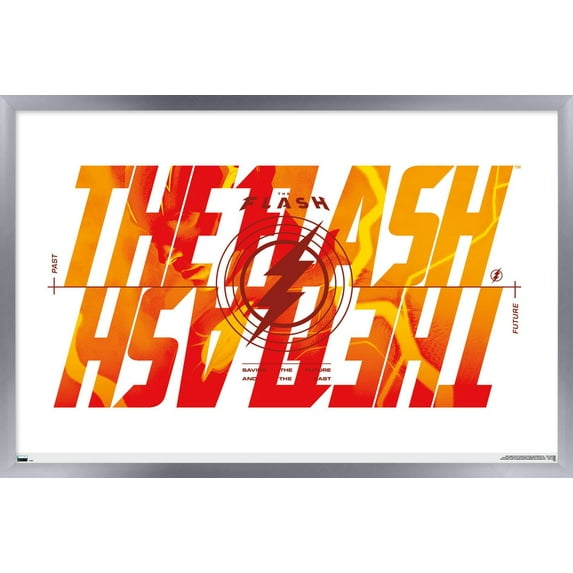DC Comics Movie The Flash - Reverse Wall Poster, 22.375" x 34" Framed