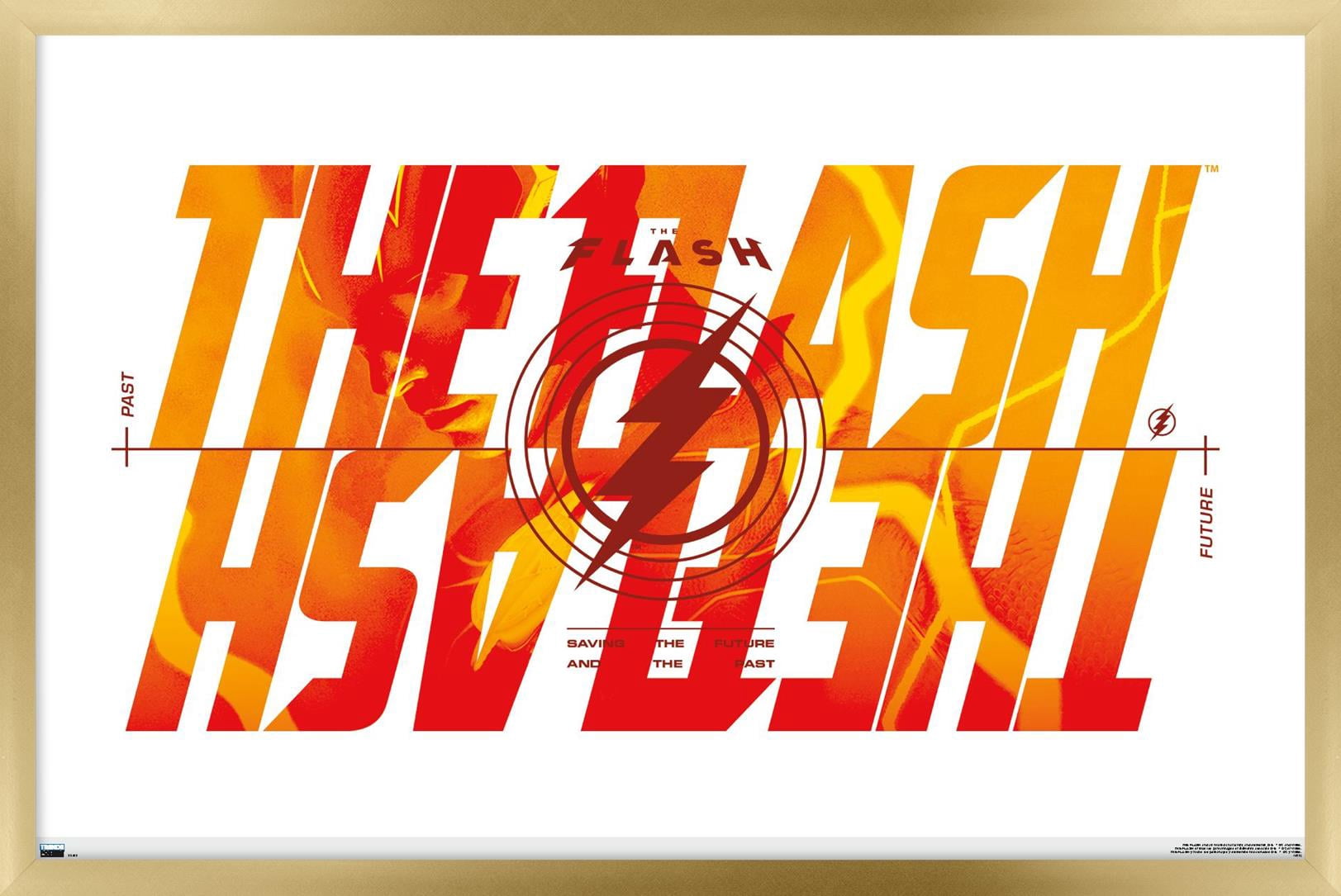DC Comics Movie The Flash - Reverse Wall Poster, 22.375" x 34" Framed