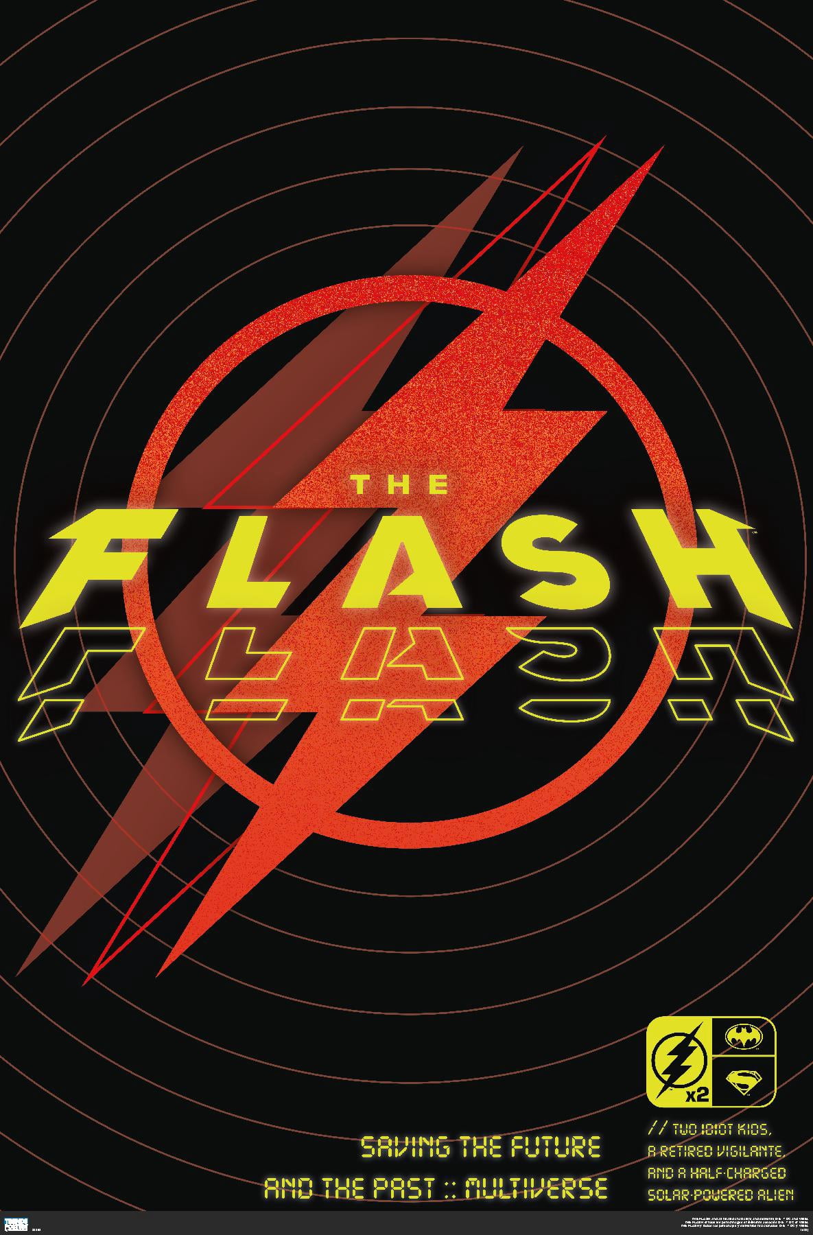 DC Comics Movie The Flash - Saving The Future & The Past Wall Poster, 14.725" x 22.375"