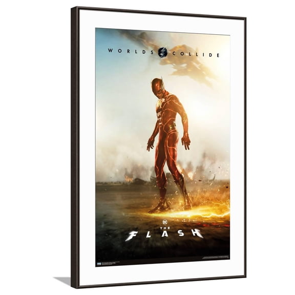 DC Comics Movie The Flash - The Flash Profile One Sheet Canvas Wall Poster, 22.375" x 34"