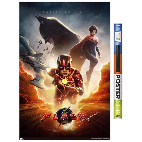 DC Comics Movie The Flash - Trio One Sheet Wall Poster, 22.375" x 34"