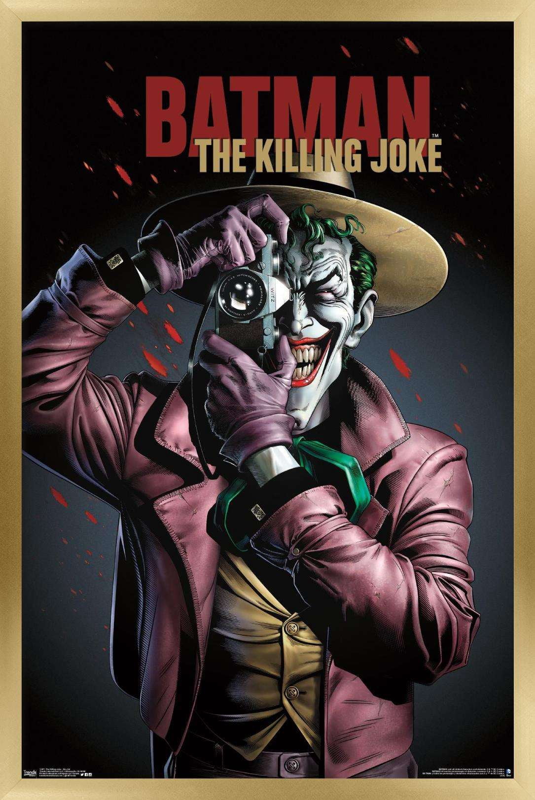 DC Comics Movie - The Killing Joke - Key Art Wall Poster, 14.725" x 22.375", Framed