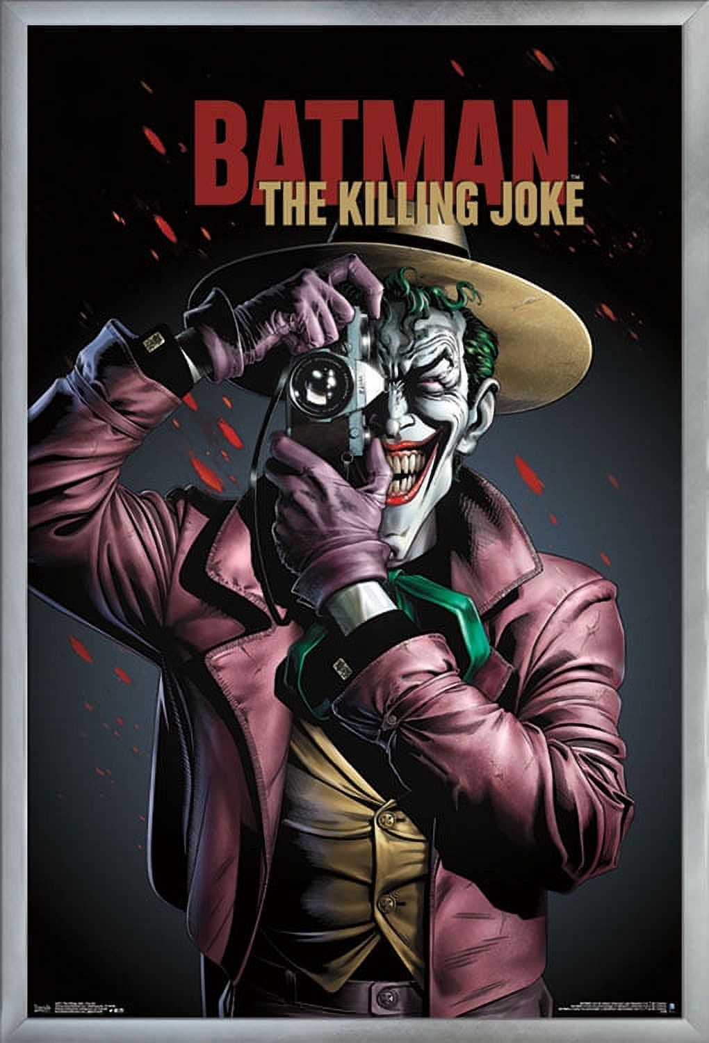 DC Comics Movie - The Killing Joke - Key Art Wall Poster, 22.375" x 34", Framed