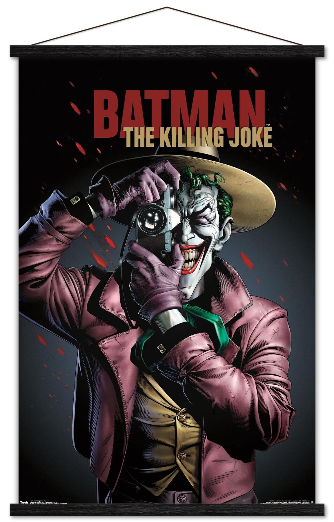 DC Comics Movie - The Killing Joke - Key Art Wall Poster with Wooden Magnetic Frame, 22.375" x 34"
