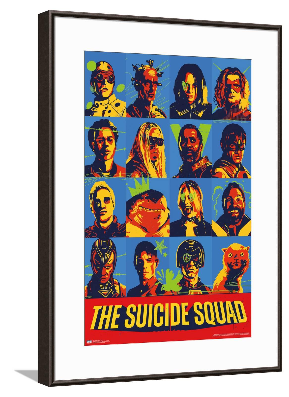 DC Comics Movie The Suicide Squad - Grid Canvas Wall Poster, 14.725" x ...