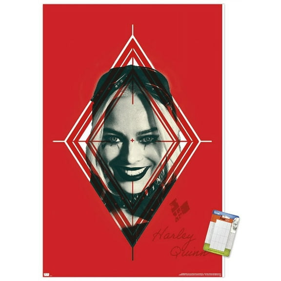 DC Comics Movie The Suicide Squad - Harley Quinn Target Wall Poster, 14.725" x 22.375"