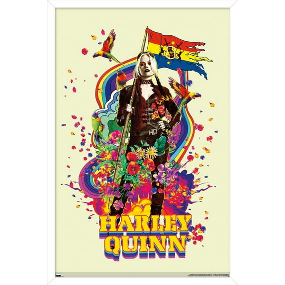 DC Comics Movie The Suicide Squad - Harley Quinn Wall Poster, 22.375" x 34", Framed