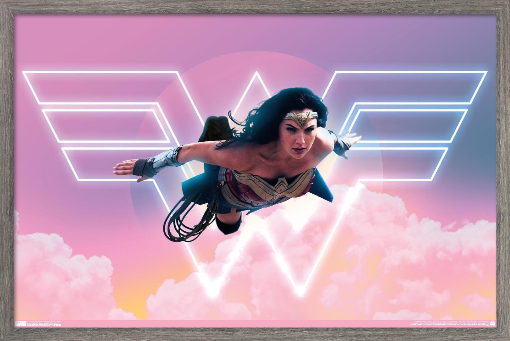 DC Comics Movie - Wonder Woman 1984 - Flight Wall Poster, 14.725" x 22.375", Framed