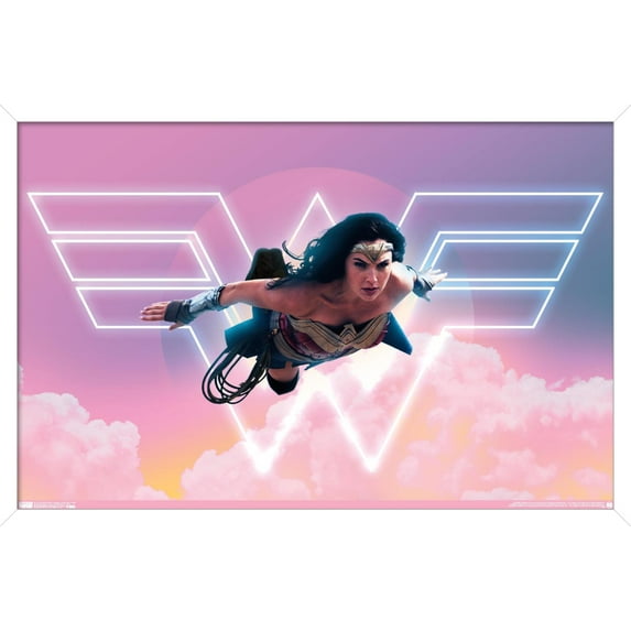 DC Comics Movie - Wonder Woman 1984 - Flight Wall Poster, 14.725" x 22.375", Framed