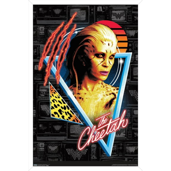 DC Comics Movie - Wonder Woman 1984 - The Cheetah Wall Poster, 14.725" x 22.375", Framed