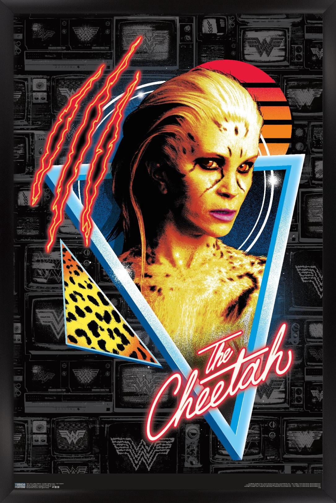 DC Comics Movie - Wonder Woman 1984 - The Cheetah Wall Poster, 14.725" x 22.375", Framed
