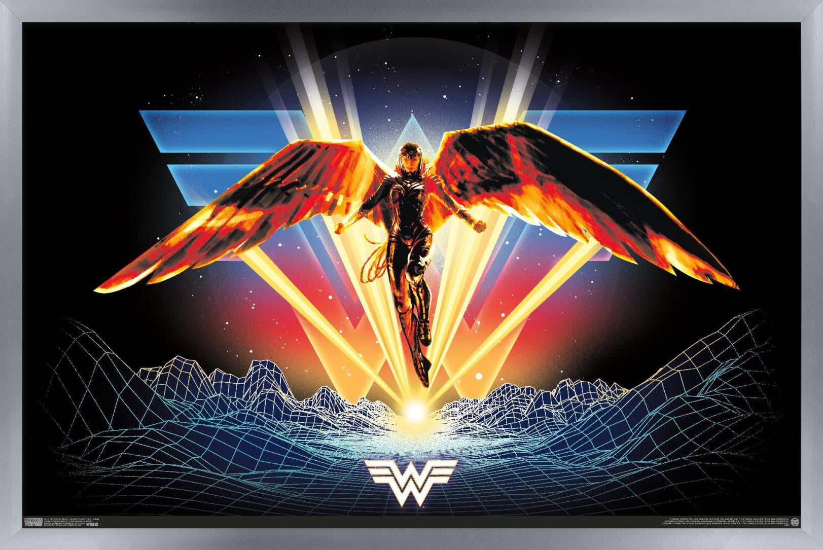 DC Comics Movie - Wonder Woman 1984 - Wings Wall Poster, 14.725" x 22.375", Framed
