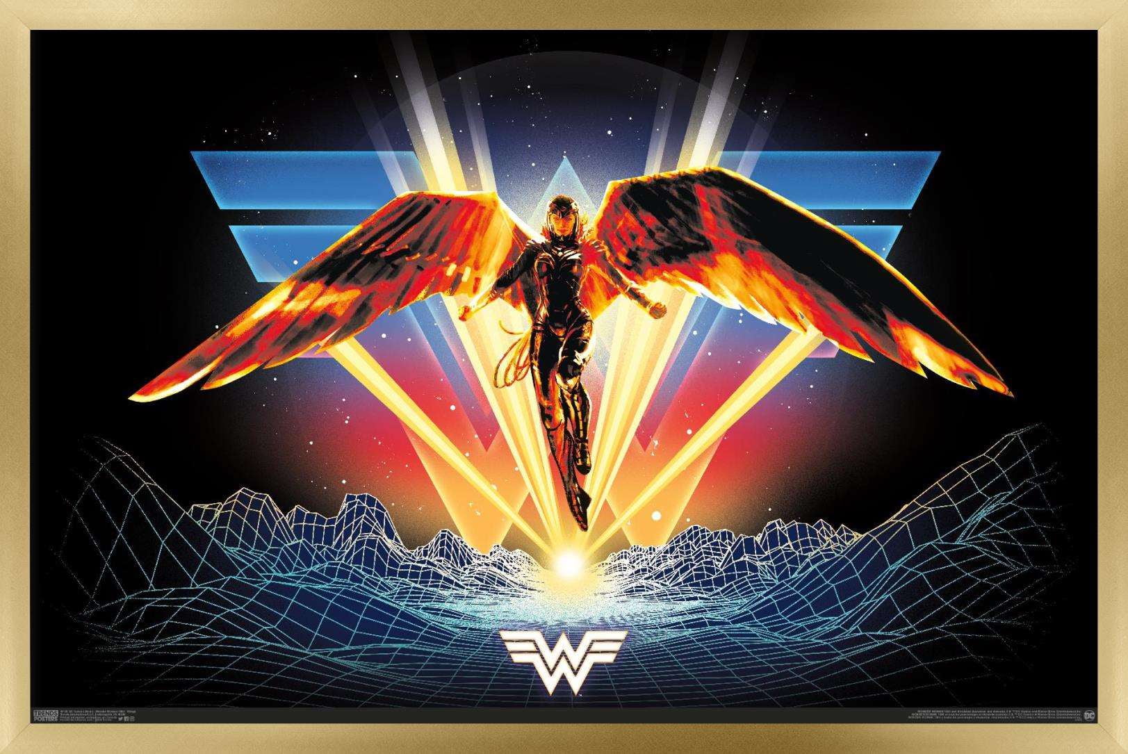 DC Comics Movie - Wonder Woman 1984 - Wings Wall Poster, 22.375" x 34", Framed