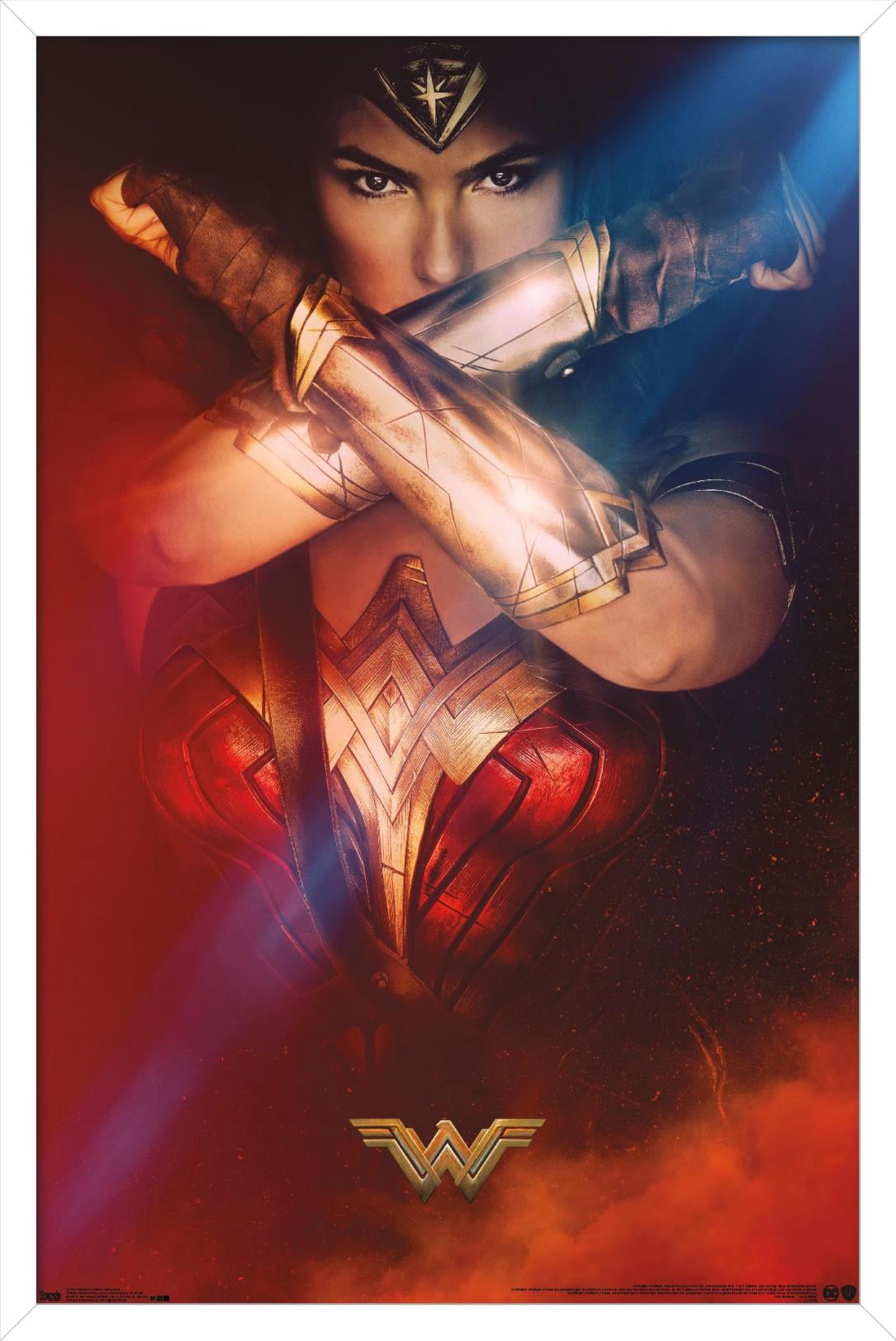 DC Comics Movie - Wonder Woman - Bracelets One Sheet Wall Poster, 14.725" x 22.375", Framed